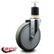 Service Caster 6'' Gray Poly Wheel Swivel 1-7/8'' Expanding Stem Caster SCC-EX20S614-PPUB-178 - alternate 2